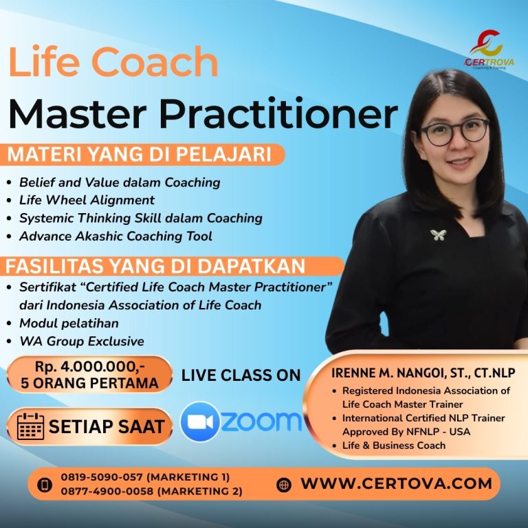 Sertifikasi Life Coach Master Practitioner Program
