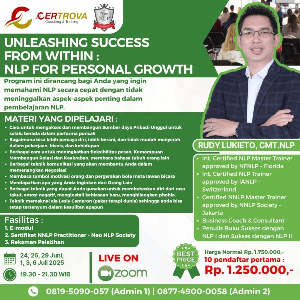 Unleashing Success From Wothin : NLP For Personla Growth